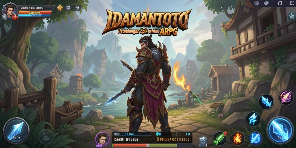 Tangkapan layar menunjukkan aksi pertempuran di dunia ARPG yang menegangkan.