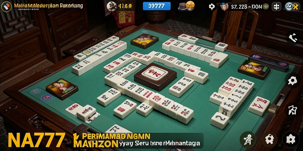 Tampilan gameplay NA777 yang menarik dengan grafik Mahjong.