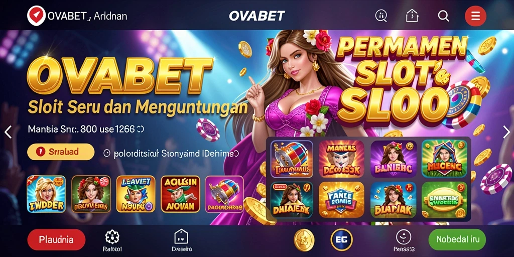 Tampilan gameplay Slot OVABET yang memukau dan interaktif.