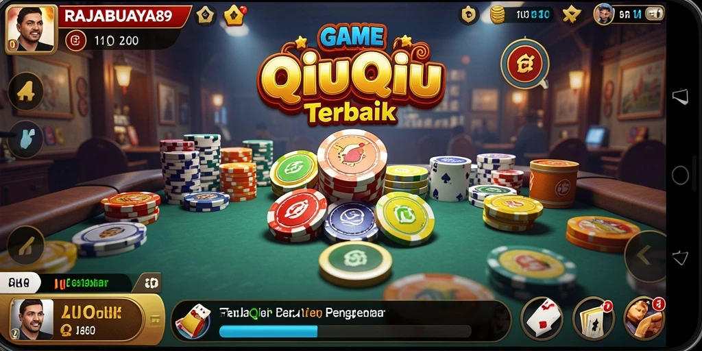Screenshot gameplay QiuQiu yang menampilkan suasana permainan seru.