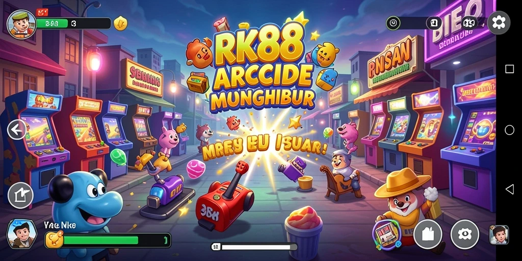 Screenshot gameplay RK88 yang menunjukkan aksi seru dan tantangan yang menantang.