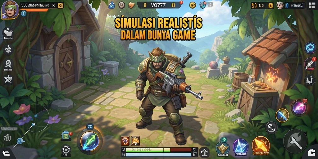 Tampilan gameplay VO777 yang realistis dalam simulasi.